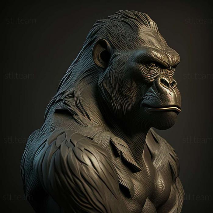 3D model Chioneosoma gorilla (STL)